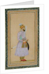 Standing figure of a Mughal prince by Mughal School