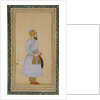 Standing figure of a Mughal prince by Mughal School