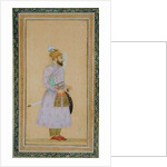 Standing figure of a Mughal prince by Mughal School