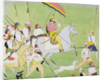 Rajah Dhian Singh hunting with companions, c.1834-40 by Indian School