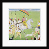 Rajah Dhian Singh hunting with companions, c.1834-40 by Indian School