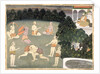 Athletes perform before a seated noble, c.1760 by School Mughal
