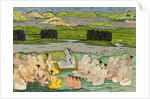 The sage Shuku Deva addressing King Parikshit & a group of Sadhus, c.1760 by School Mughal