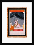 A lady on a swing, Kangra, Punjab hills c.1790 by School Mughal