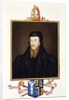 Portrait of Edmund Grindal Archbishop of Canterbury by Sarah Countess of Essex