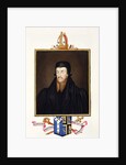 Portrait of Edmund Grindal Archbishop of Canterbury by Sarah Countess of Essex
