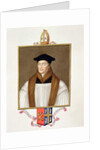 Portrait of Stephen Gardiner Bishop of Winchester by Sarah Countess of Essex
