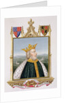 Portrait of Edward III King of England from 1327 from 'Memoirs of the Court of Queen Elizabeth'. by Sarah Countess of Essex