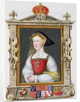 Portrait of Jane Seymour 3rd Queen of Henry VIII by Sarah Countess of Essex