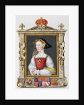 Portrait of Jane Seymour 3rd Queen of Henry VIII by Sarah Countess of Essex