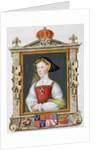 Portrait of Jane Seymour 3rd Queen of Henry VIII by Sarah Countess of Essex
