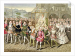 Queen Elizabeth I in Procession with her Courtiers c.1600-03 by Sarah Countess of Essex