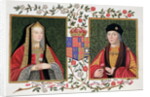 Double portrait of Elizabeth of York and Henry VII, 1825 by Sarah Countess of Essex