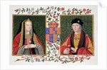 Double portrait of Elizabeth of York and Henry VII, 1825 by Sarah Countess of Essex