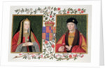 Double portrait of Elizabeth of York and Henry VII, 1825 by Sarah Countess of Essex