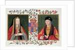 Double portrait of Elizabeth of York and Henry VII, 1825 by Sarah Countess of Essex