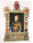 Portrait of Philip II King of Spain from 'Memoirs of the Court of Queen Elizabeth' after a portrait by Titian. by Sarah Countess of Essex