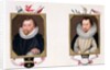 Double portrait of Sir Francis Drake and Sir Martin Frobisher from 'Memoirs of the Court of Queen Elizabeth. by Sarah Countess of Essex