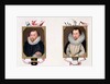 Double portrait of Sir Francis Drake and Sir Martin Frobisher from 'Memoirs of the Court of Queen Elizabeth. by Sarah Countess of Essex
