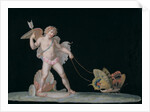 Cupid led by butterflies by Michelangelo Maestri