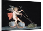 Cupid being led by Tortoises by Michelangelo Maestri
