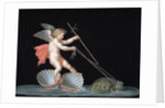 Cupid being led by Tortoises by Michelangelo Maestri
