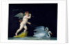 Cupid being led by a pair of swans by Michelangelo Maestri