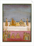 The young Mughal Emperor Muhammad Shah at a nautch performance, c.1725 by School Mughal