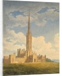 North-west view of Fonthill Abbey by Charles Wild