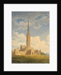 North-west view of Fonthill Abbey by Charles Wild