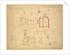 Elevations for The Red House, Bexley Heath by Philip Webb