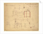 Elevations for The Red House, Bexley Heath by Philip Webb