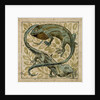 Lizards, design for a tile by William De Morgan
