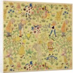 Textile design for 'Alice in Wonderland' by Charles Francis Annesley Voysey