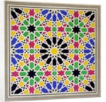 Mosaic ornament in the south side of the Court of the Lions, Alhambra by James Cavanagh Murphy