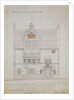 Working drawing for House and Studio for F. Miles Esq, Tite Street, Chelsea, 1878-79 by Edward William Godwin