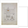 Working drawing for House and Studio for F. Miles Esq, Tite Street, Chelsea, 1878-79 by Edward William Godwin