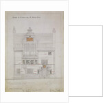 Working drawing for House and Studio for F. Miles Esq, Tite Street, Chelsea, 1878-79 by Edward William Godwin