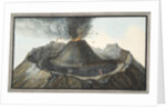 Interior of the Cone of Vesuvius Before the 1767 Eruption by Pietro Fabris