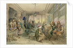 A Coffee House, Constantinople, 1854 by Amadeo Preziosi