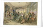 A Coffee House, Constantinople, 1854 by Amadeo Preziosi