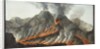 Crater of Mount Vesuvius from an original drawing executed at the scene in 1756 by Pietro Fabris