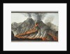 Crater of Mount Vesuvius from an original drawing executed at the scene in 1756 by Pietro Fabris