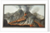 Crater of Mount Vesuvius from an original drawing executed at the scene in 1756 by Pietro Fabris