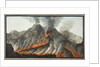 Crater of Mount Vesuvius from an original drawing executed at the scene in 1756 by Pietro Fabris