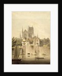 West View of Worcester Cathedral, 1798 by John Powell
