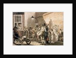 Itinerant Musicians playing in a poor part of town by Paul Sandby