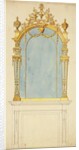 Design for a giltwood mirror, c.1765-70 by Thomas Chippendale