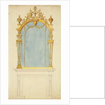 Design for a giltwood mirror, c.1765-70 by Thomas Chippendale