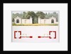Elevation and ground plans of proposed new entrance gateway and lodges by Humphry Repton